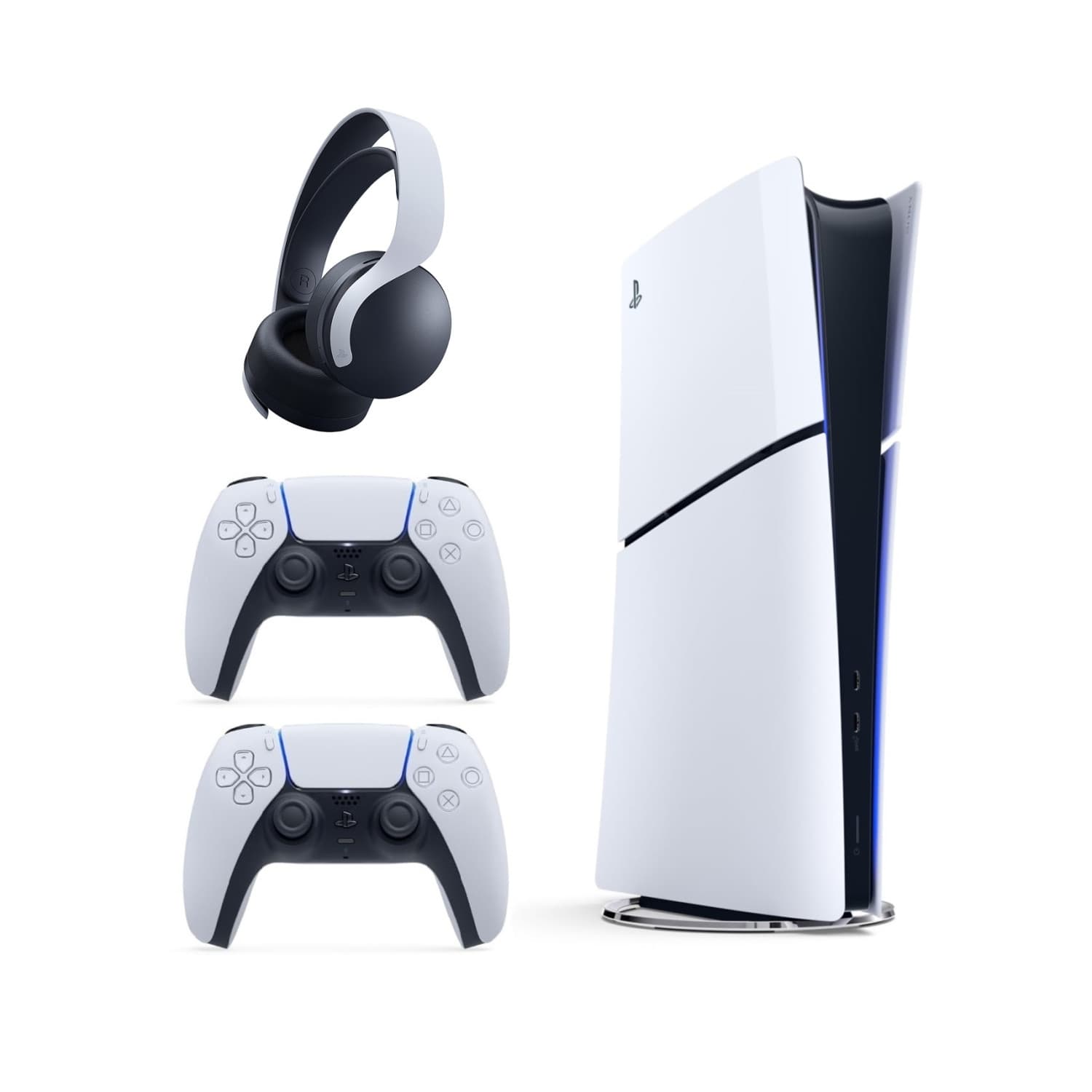 کنسول بازی سونی مدل دیجیتال PlayStation 5 Slim ظرفیت یک ترابایت ریجن 2016A اروپا + دسته اضافی و هدست pulse 3D — تصویر ۶