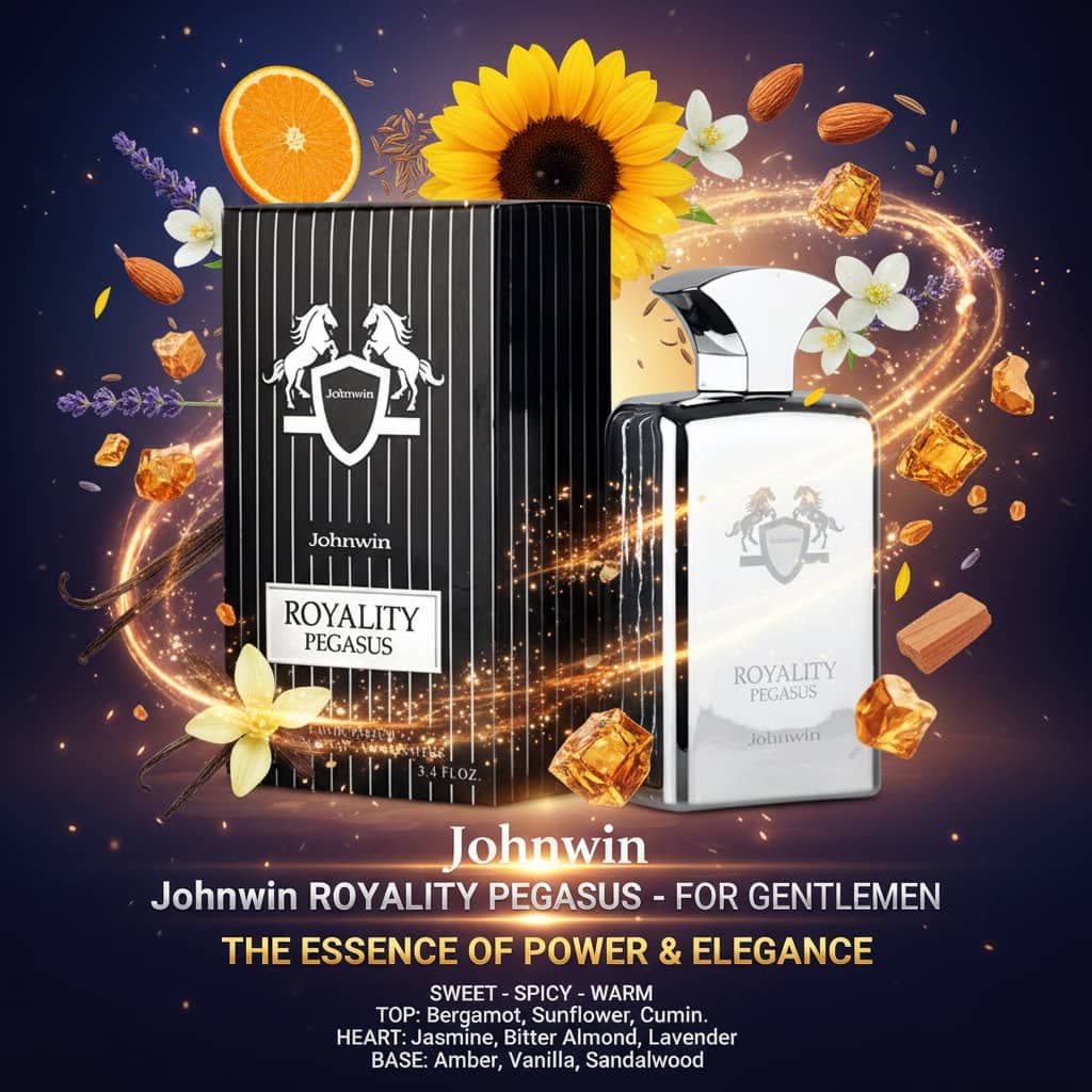 عطر ادکلن مردانه پرفیوم دو مارلی پگاسوس جانوین جکوینز مدل رویالیتی پگاسوس (Johnwin – Jackwins Royality Pegasus) حجم 100 میل — تصویر ۶