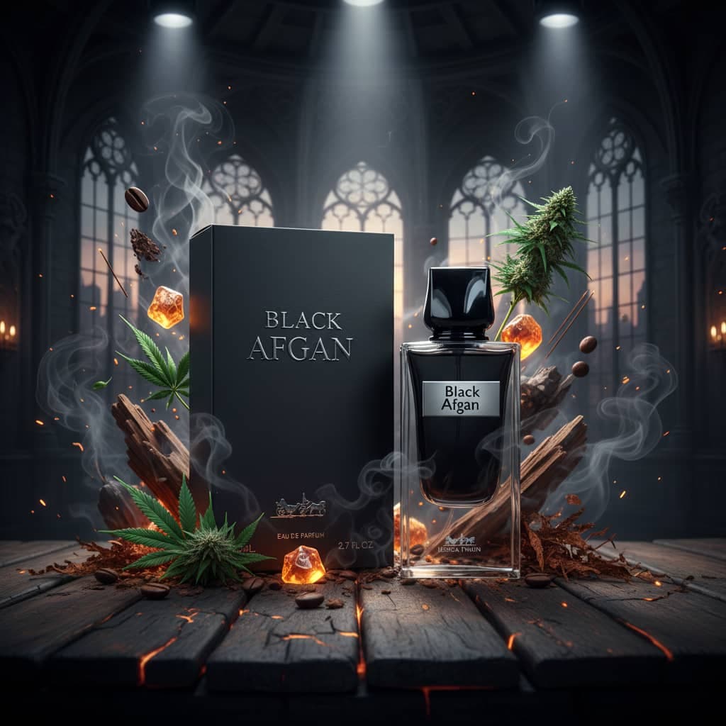 عطر ادکلن زنانه مردانه بلک افغان جسیکا توین فرانسه مدل بلک افغان (Jessica Twain Black Afgan) حجم 80 میل — تصویر ۴