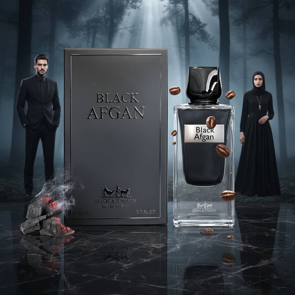 عطر ادکلن زنانه مردانه بلک افغان جسیکا توین فرانسه مدل بلک افغان (Jessica Twain Black Afgan) حجم 80 میل — تصویر ۶