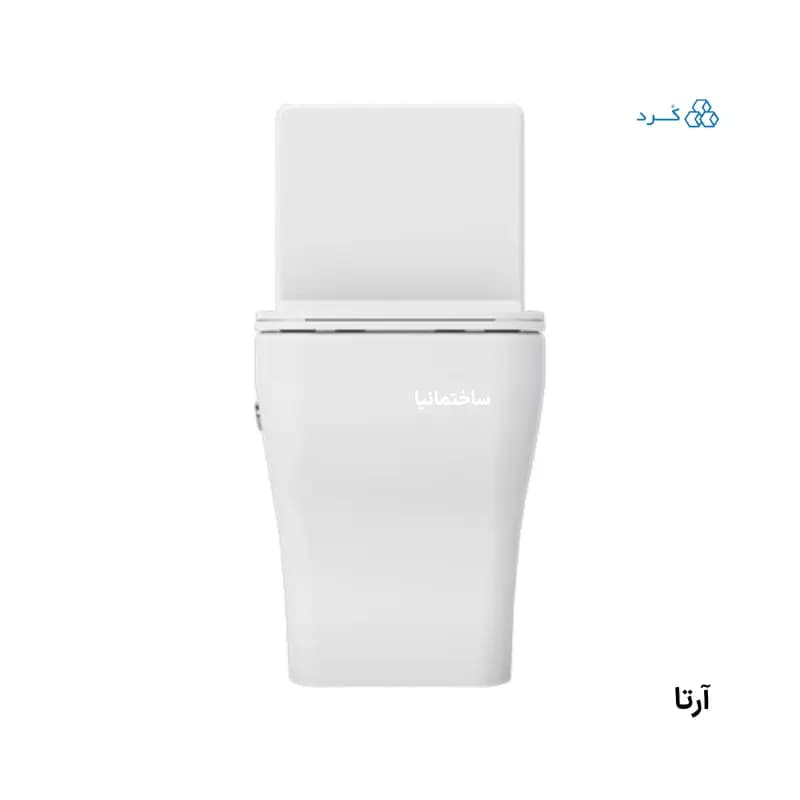 توالت فرنگی والهنگ آرتا چینی کرد با طراحی صاف و پیچ مخفی | سیستم فلاشینگ ریزشی و درب آرامبند — تصویر ۱۰