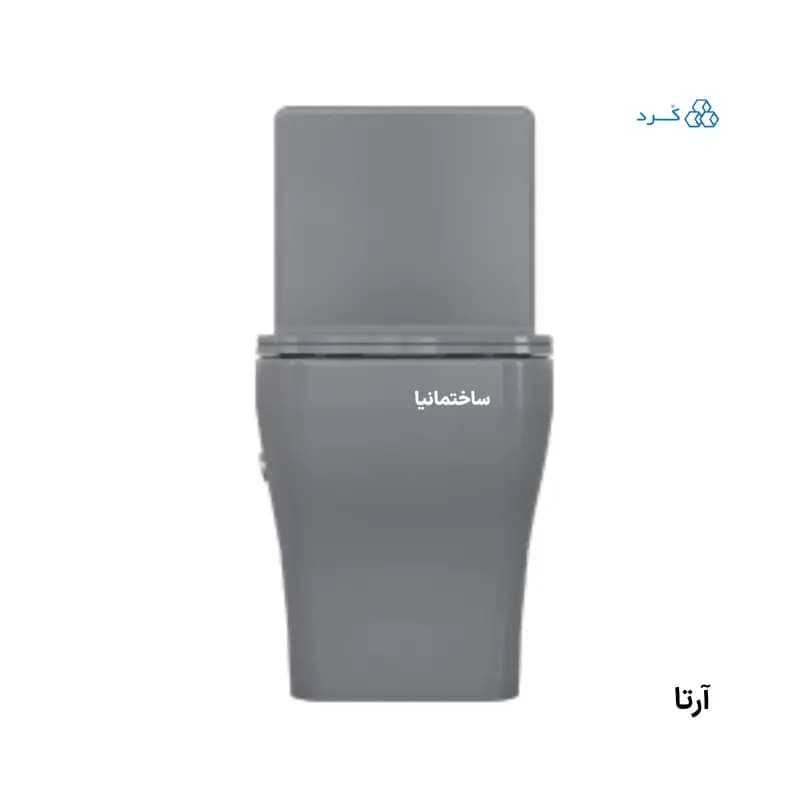 توالت فرنگی والهنگ آرتا چینی کرد با طراحی صاف و پیچ مخفی | سیستم فلاشینگ ریزشی و درب آرامبند — تصویر ۶
