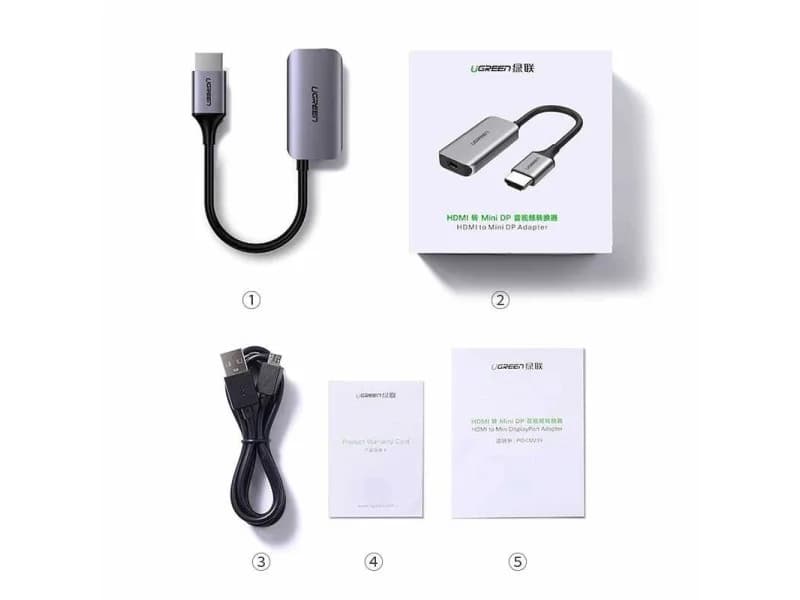 تبدیل HDMI به MINI DISPLAYPORT یوگرین مدل CM239 60352 — تصویر ۳