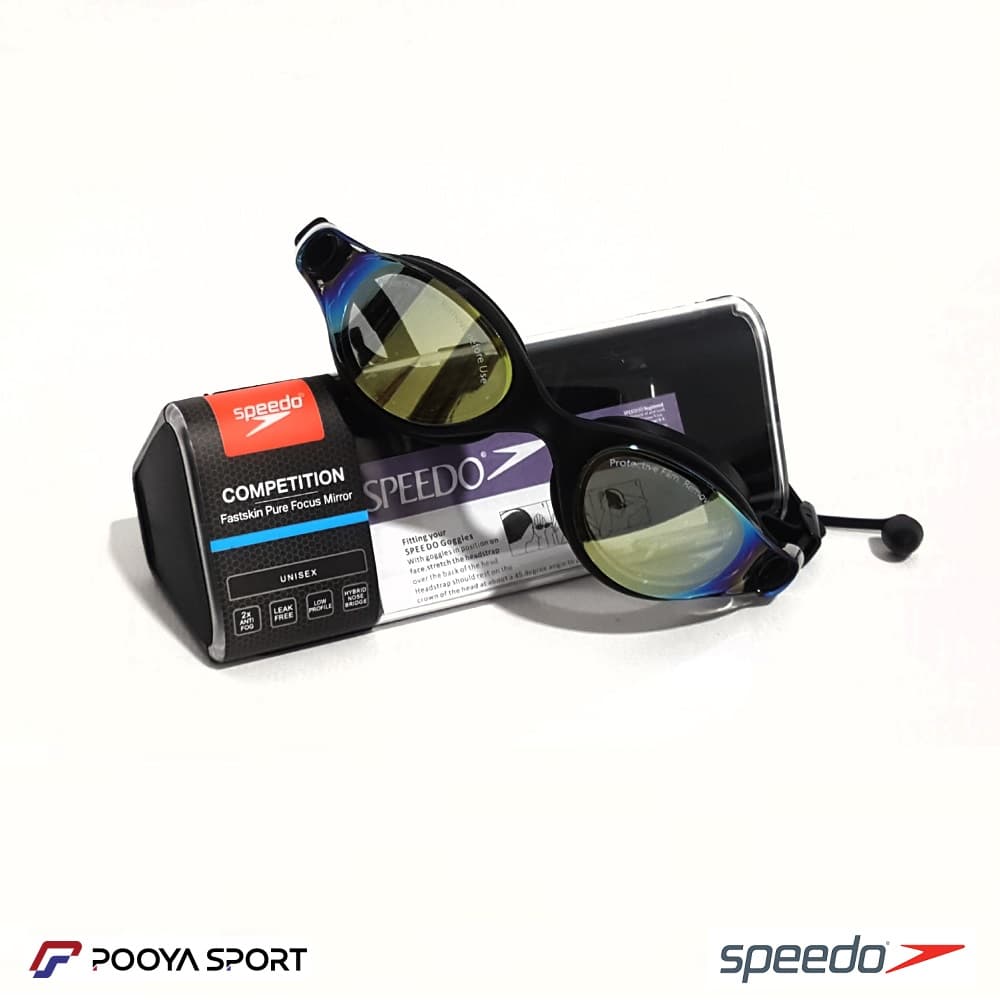 عینک شنا جیوه ای حرفه ای اسپیدو Speedo Competition Unisex — تصویر ۸