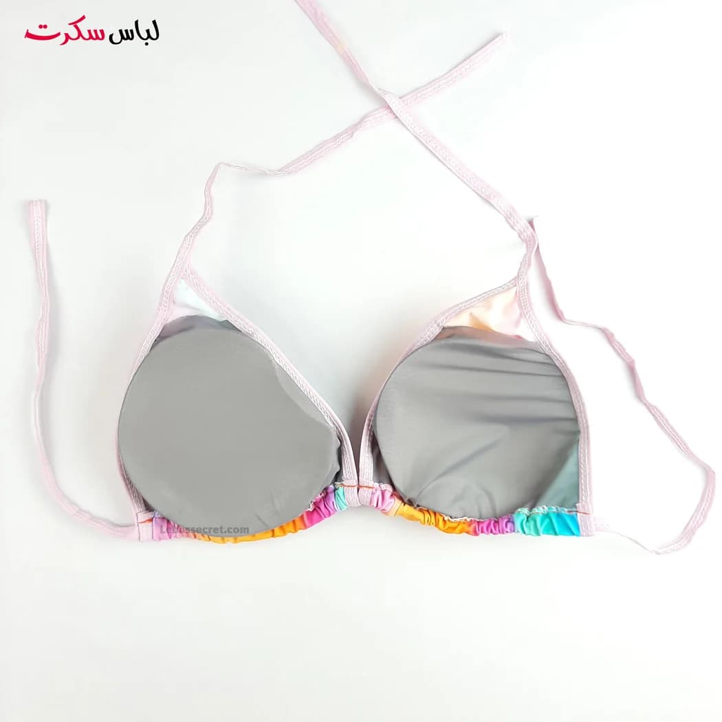 بیکینی گره ای رنگین کمون ls0123 — تصویر ۴