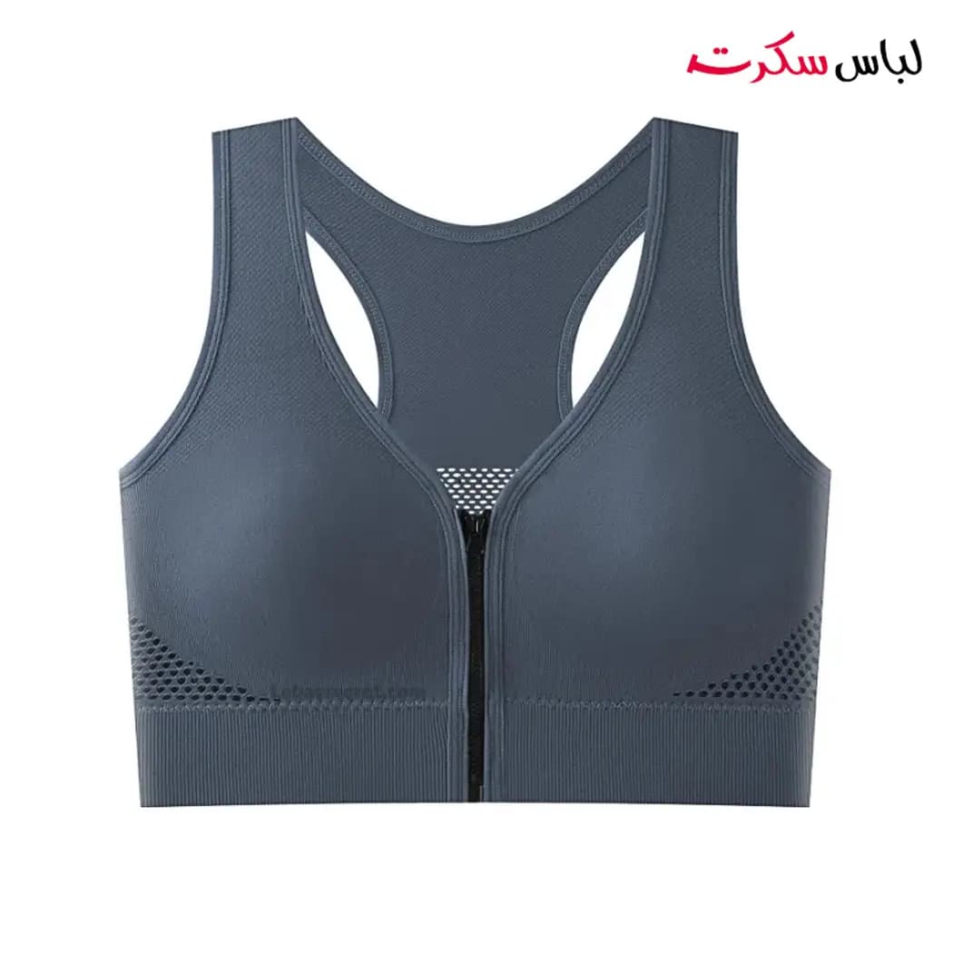نیم تنه ورزشی زیپ دار Ls8868 — تصویر ۵