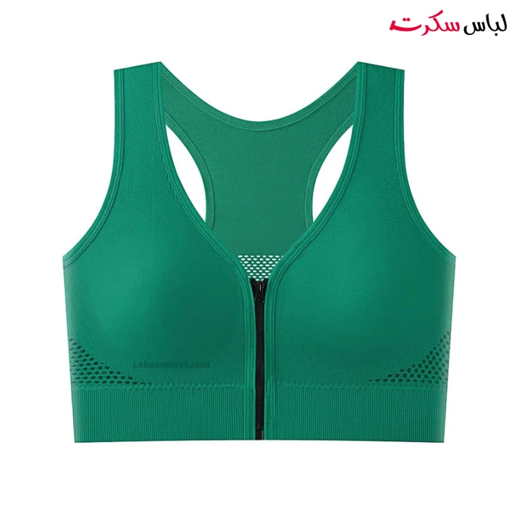نیم تنه ورزشی زیپ دار Ls8868 — تصویر ۳