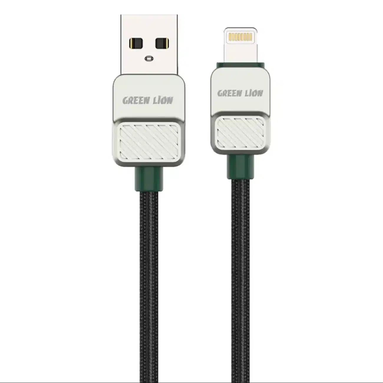 کابل آیفون لایتنینگ گرین لاین مدل GNELUALG1BK توان 12 وات 1 متر — تصویر ۴
