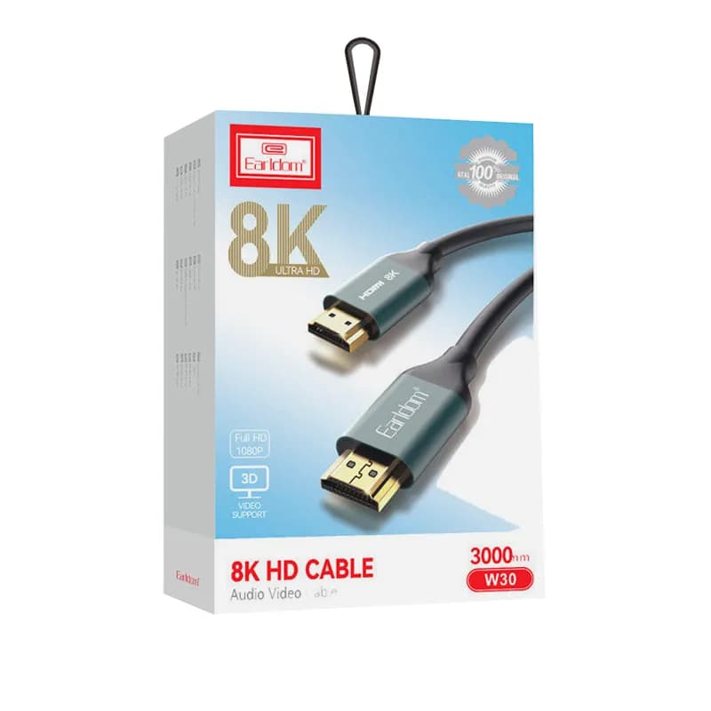 کابل تصویر HDMI ارلدام 8K مدل Earldom ET-W30 به طول 3 متر — تصویر ۷