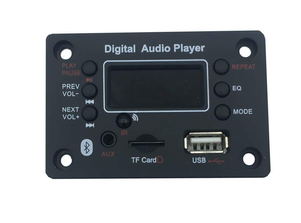 پخش کننده بلوتوثی 12V پنلی MP3 پشتیبانی از MicroSD و USB با ریموت کنترل — تصویر ۱۰
