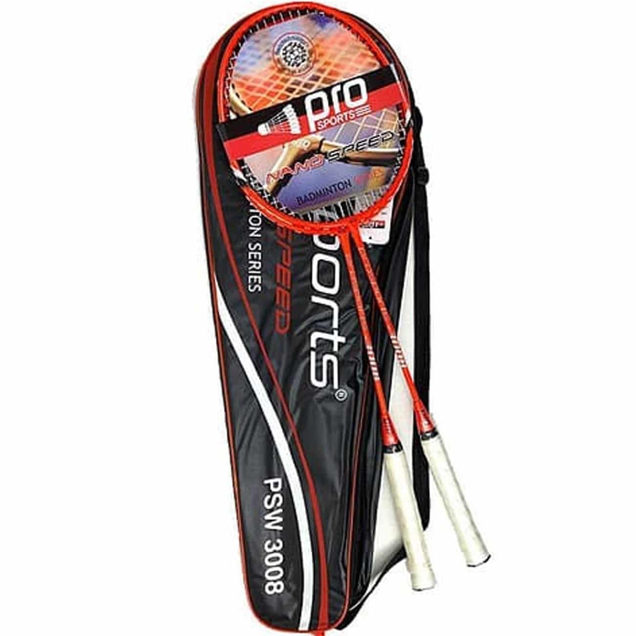 راکت بدمینتون پرواسپورتز Pro Sports مدل PSW-3008 دو عددی — تصویر ۲