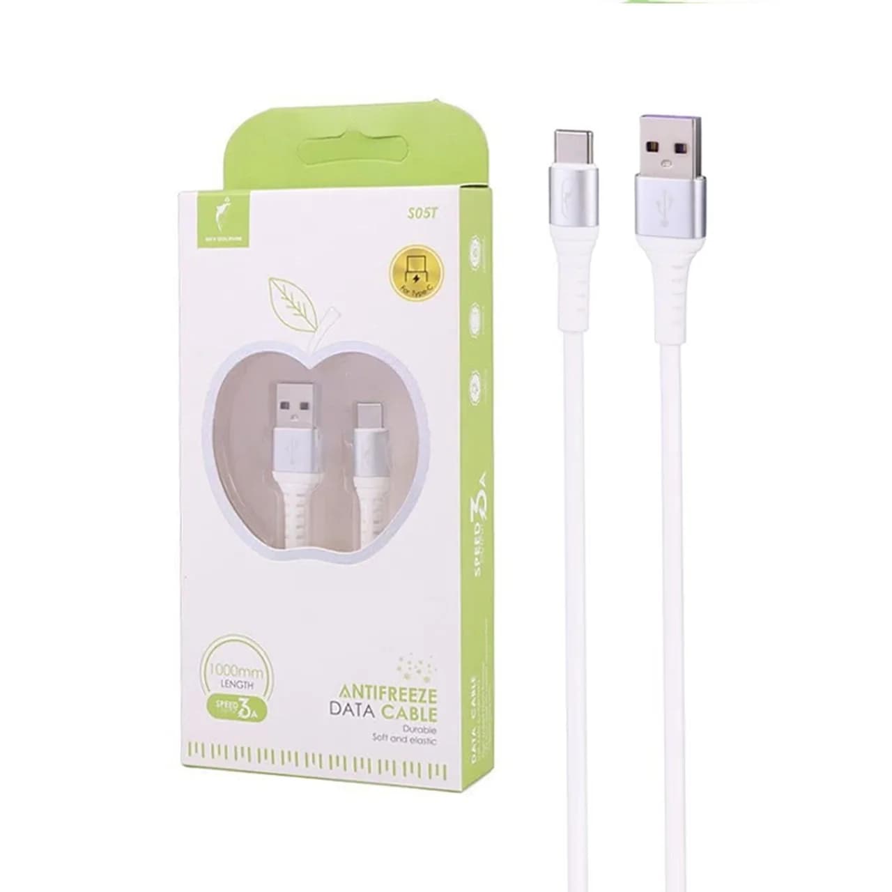 کابل شارژ فست SKY DOLPHIN Type-C مدل S05T – سفید – TCO