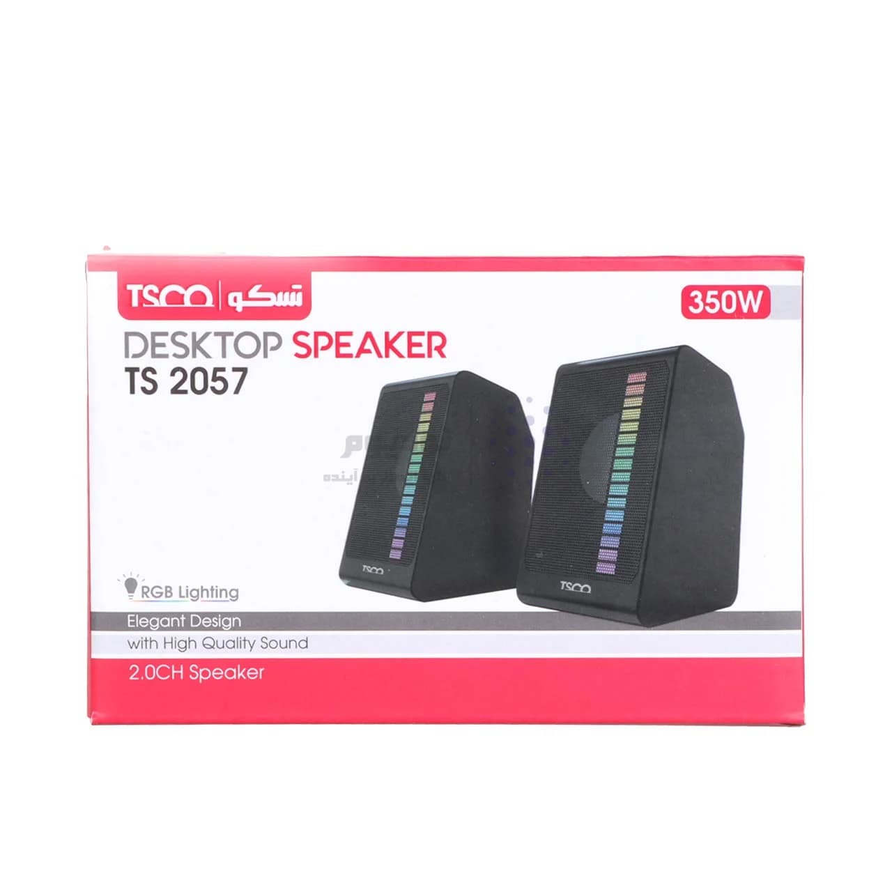 اسپیکر رومیزی (دسکتاپ) دو تکه TSCO مدل TS 2057 – مشکی — تصویر ۸