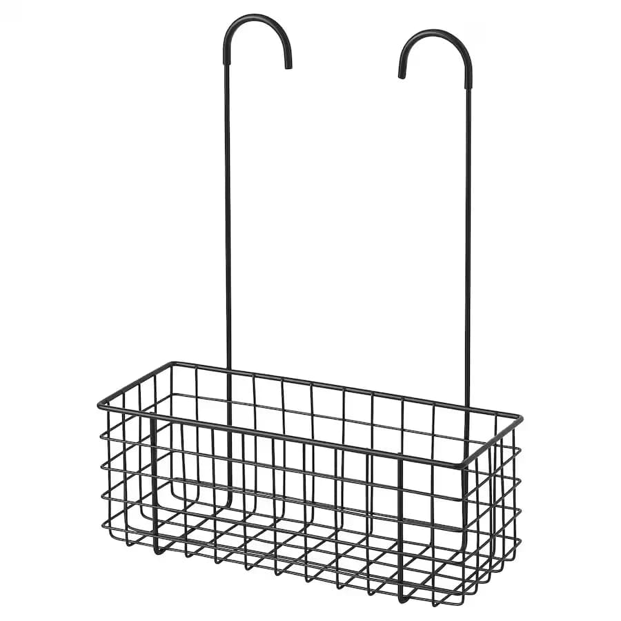 سبد آویز مشکی 31x12x40 سانتی متر ایکیا مدل BLECKSJÖN