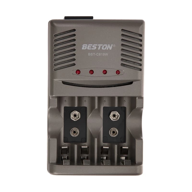 شارژر اتوماتیک چند کاره باتری قلمی، نیم قلمی و کتابی BST-C819W مارک BESTON — تصویر ۲