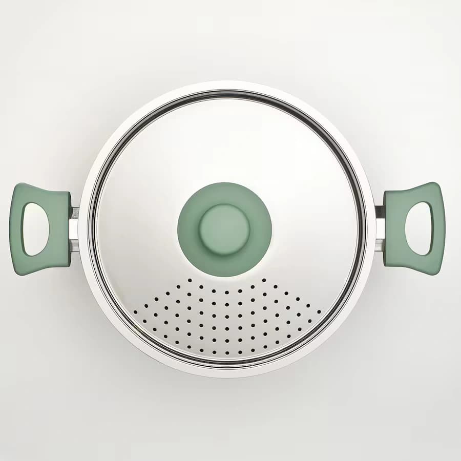 ست 6 تکه ظروف با روکش نچسب خاکستری-سبز/خاکستری روشن ایکیا مدل HEMLAGAD — تصویر ۸