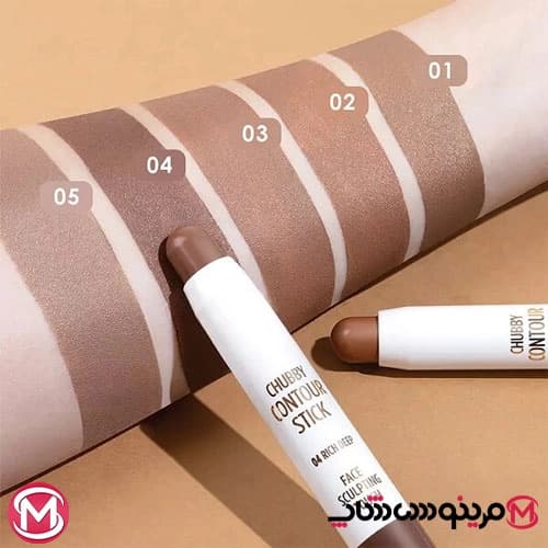کانتور استیکی گلدن رز مدل CHUBBY شماره 03 رنگ Medium Deep — تصویر ۶