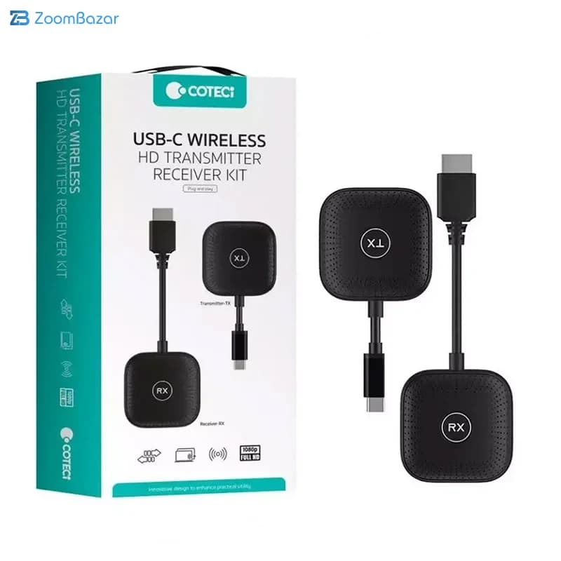 کیت فرستنده و گیرنده تصویر بی سیم HDMI کوتسی مدل OF-050 — تصویر ۹