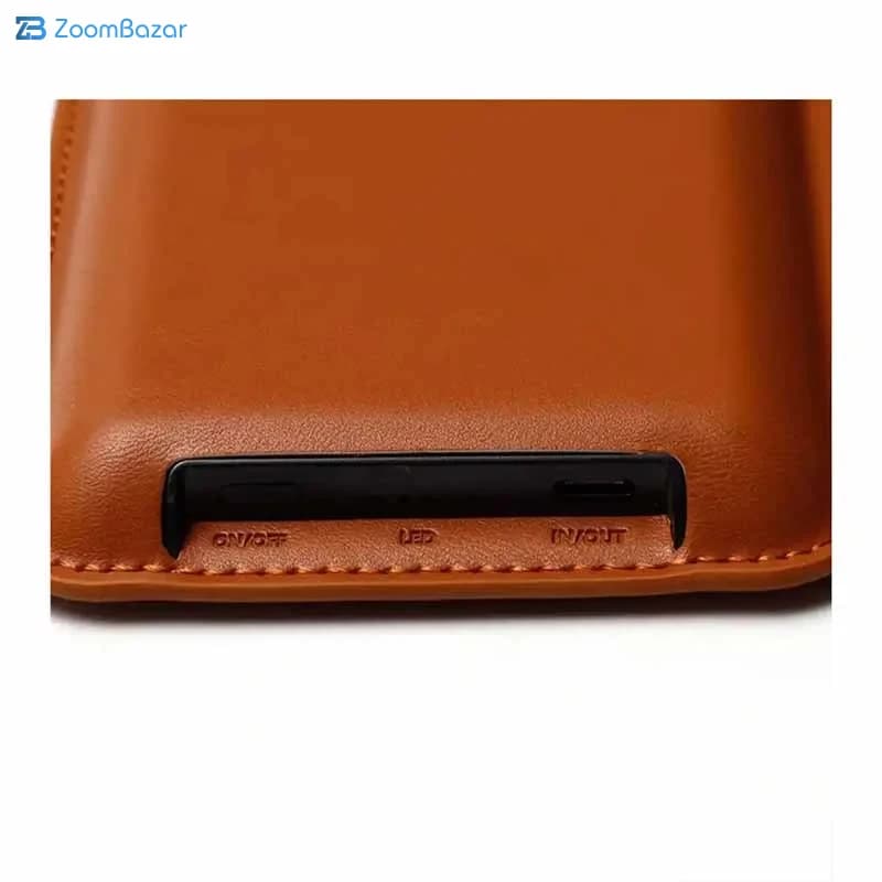 پاوربانک وایرلس 10000 میلی آمپر 15 وات و کیف پول چرمی ژوس مدل ZS-PB-037 — تصویر ۵