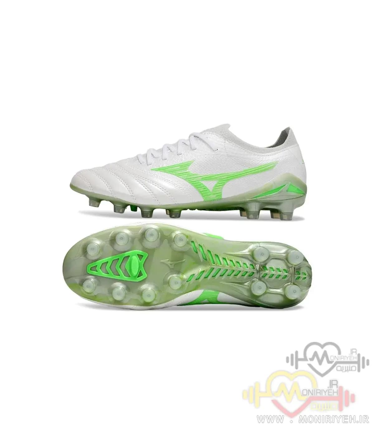 کفش فوتبال میزانو Morelia Neo Fg 2024 سفید — تصویر ۶