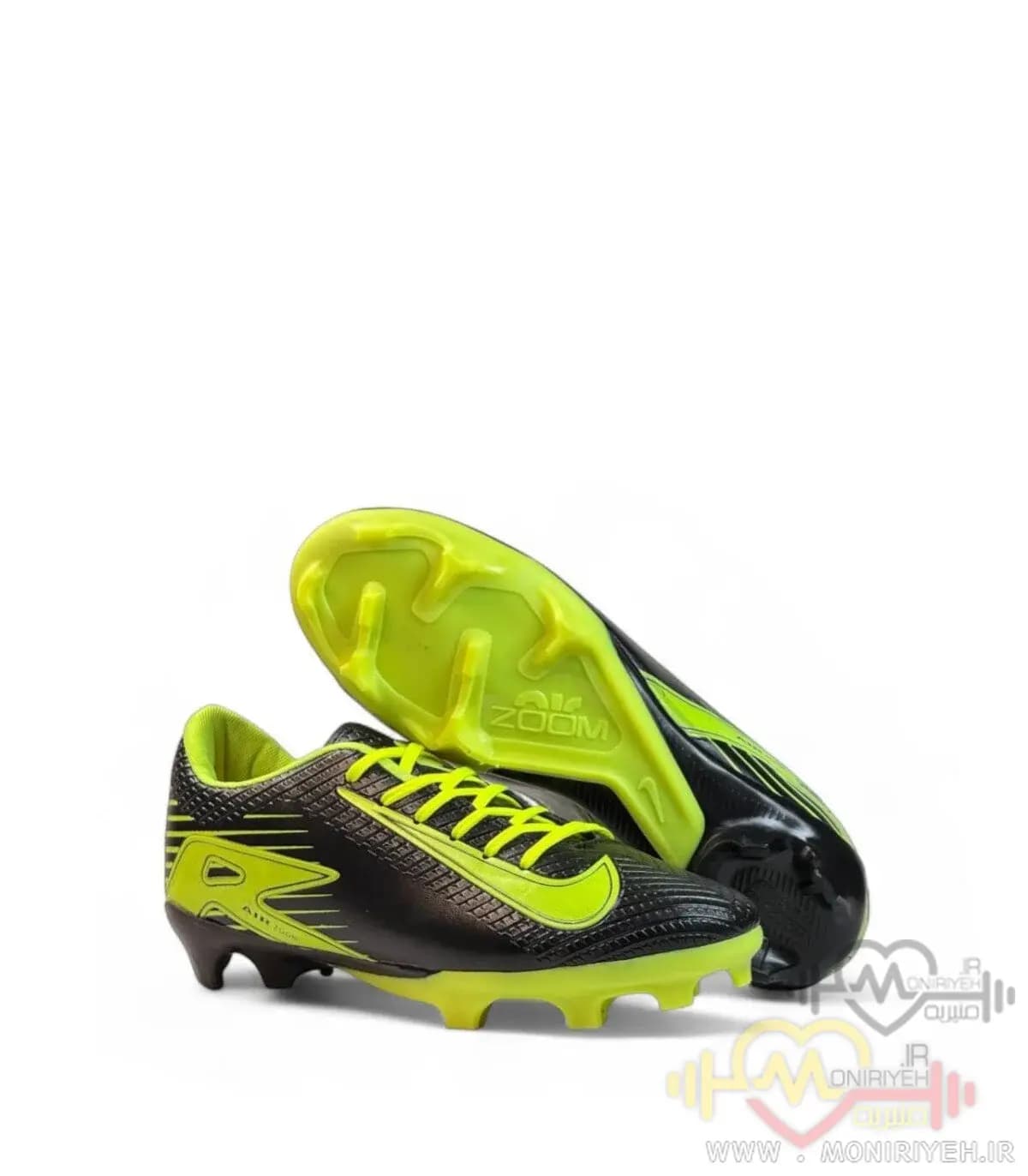 کفش فوتبال نایک Mercurial Vapor Air Zoom 16 مشکی سبز — تصویر ۳