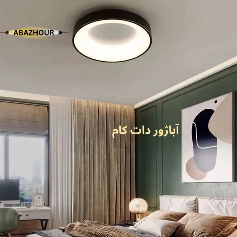 لوستر سقفی حلقه ای مدرن 40 سانتی با کنترل کد CM474