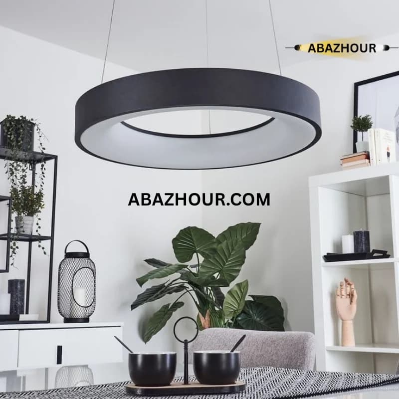 لوستر آویز حلقه ای 60 سانتی LED با کنترل کد CM472 — تصویر ۵