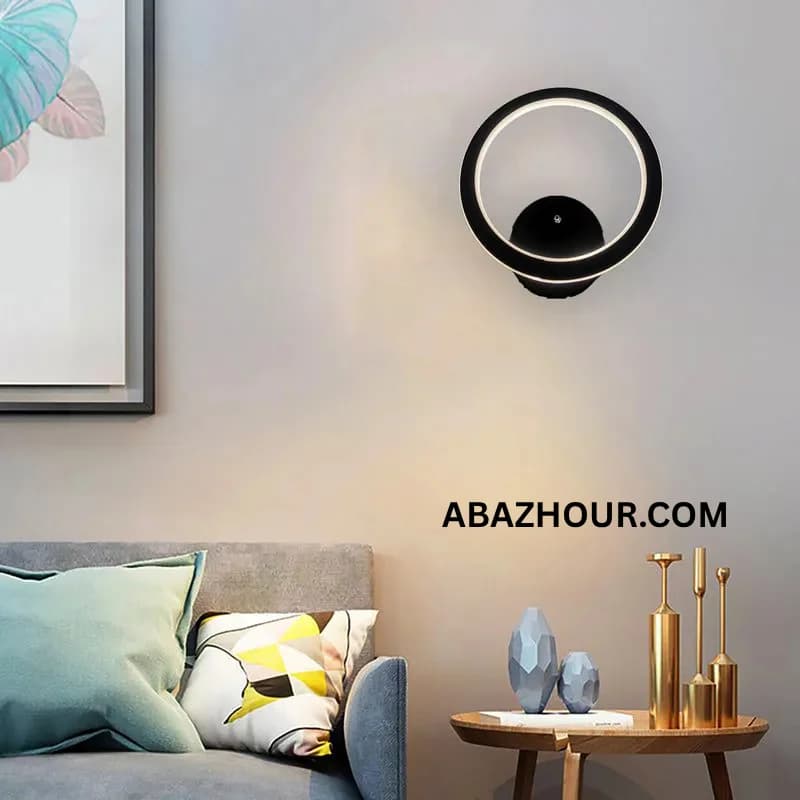 چراغ دیواری LED دایره ای دو طرف نور با کنترل کد DM215