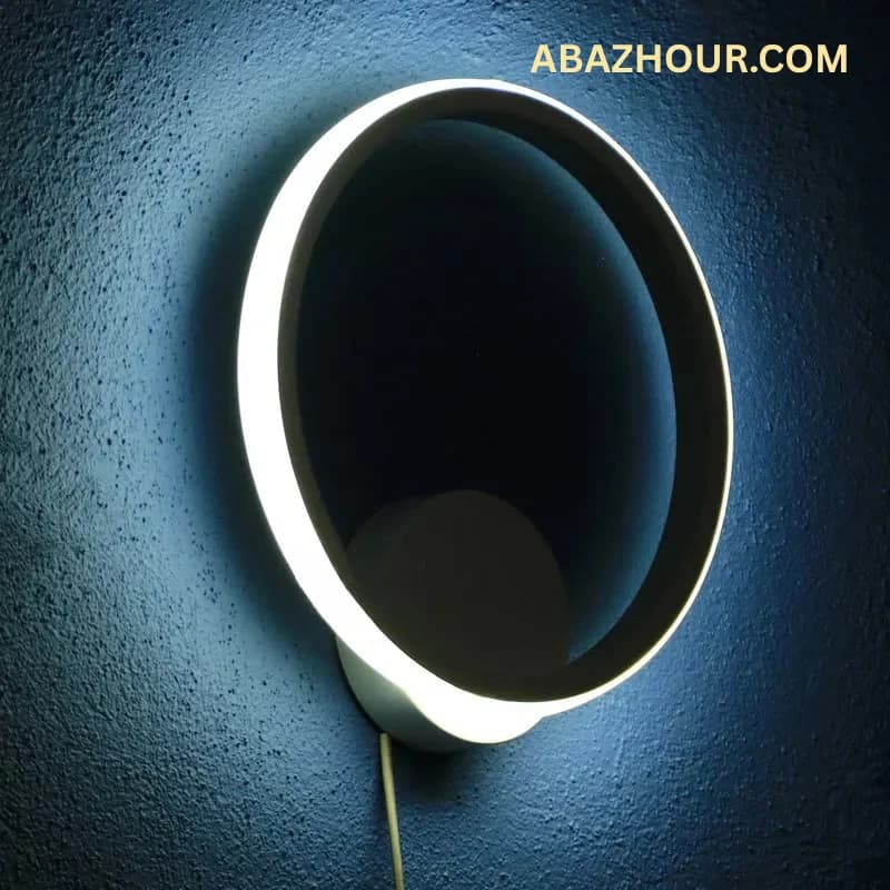 چراغ دیواری مدرن دایره ای LED با ریموت کنترل کد DM213 — تصویر ۵