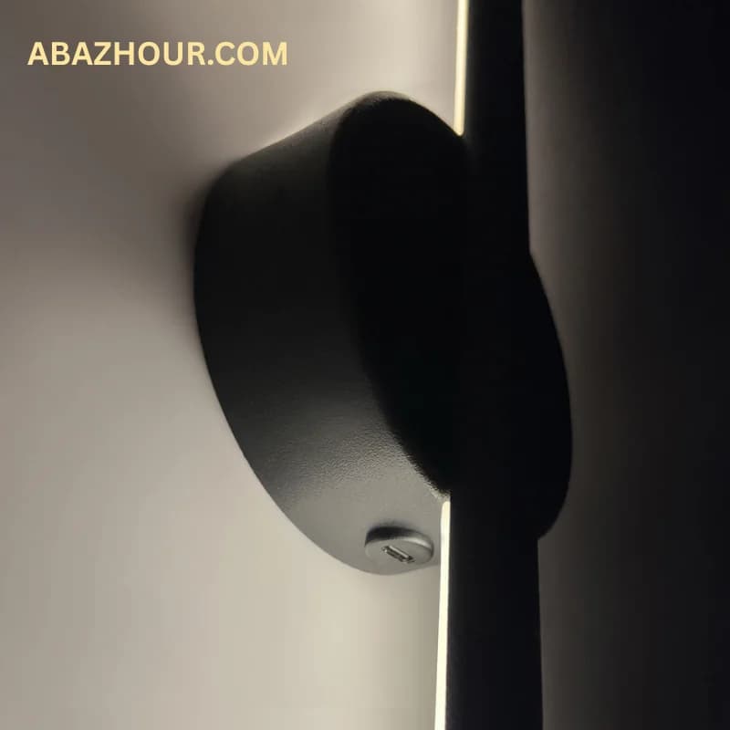 چراغ دیواری شارژی مدرن LED آلومینیومی کد DM212 — تصویر ۴