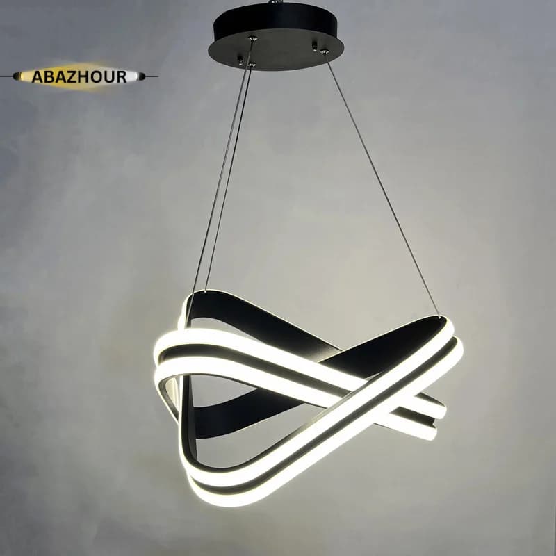 لوستر مدرن LED مثلثی طرح ستاره با ریموت کنترل کد CM459 — تصویر ۱۲