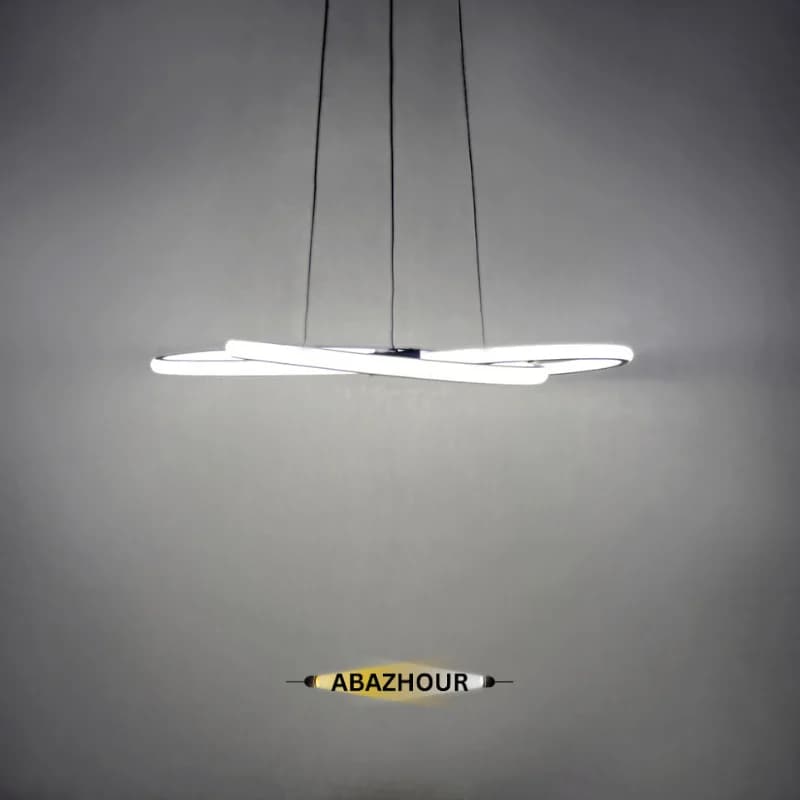 لوستر حلقه ای مدرن LED با ریموت کنترل کد CM435 — تصویر ۷
