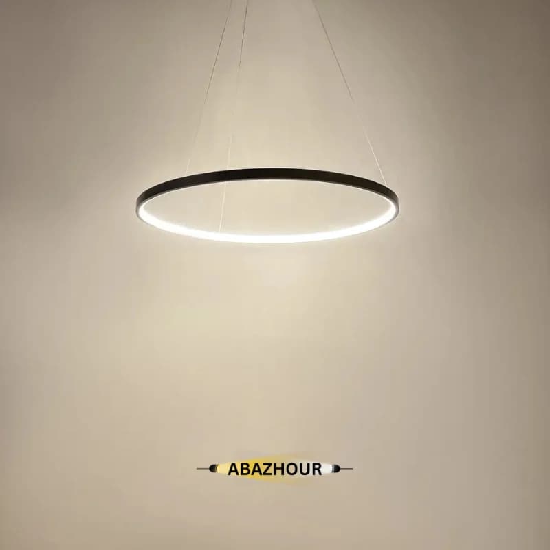 لوستر سقفی مدرن تک حلقه ای LED کد CM407 — تصویر ۲
