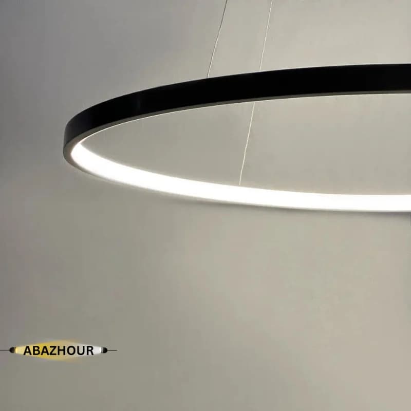 لوستر سقفی مدرن تک حلقه ای LED کد CM407 — تصویر ۶