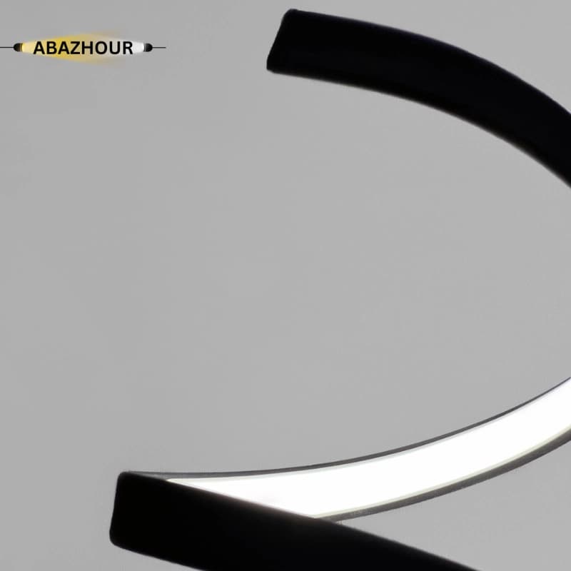 آباژور رومیزی مدرن LED مارپیچی با بدنه آلومینیوم کد RM104 — تصویر ۱۲