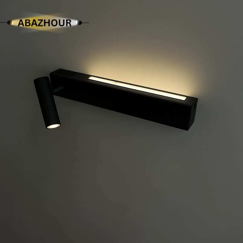 چراغ دیواری مدرن LED دو طرف نور آلومینیومی کد DM128 — تصویر ۱۱