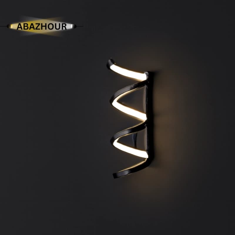چراغ دیواری مدرن LED طرح فنری آلومینیومی کد DM114