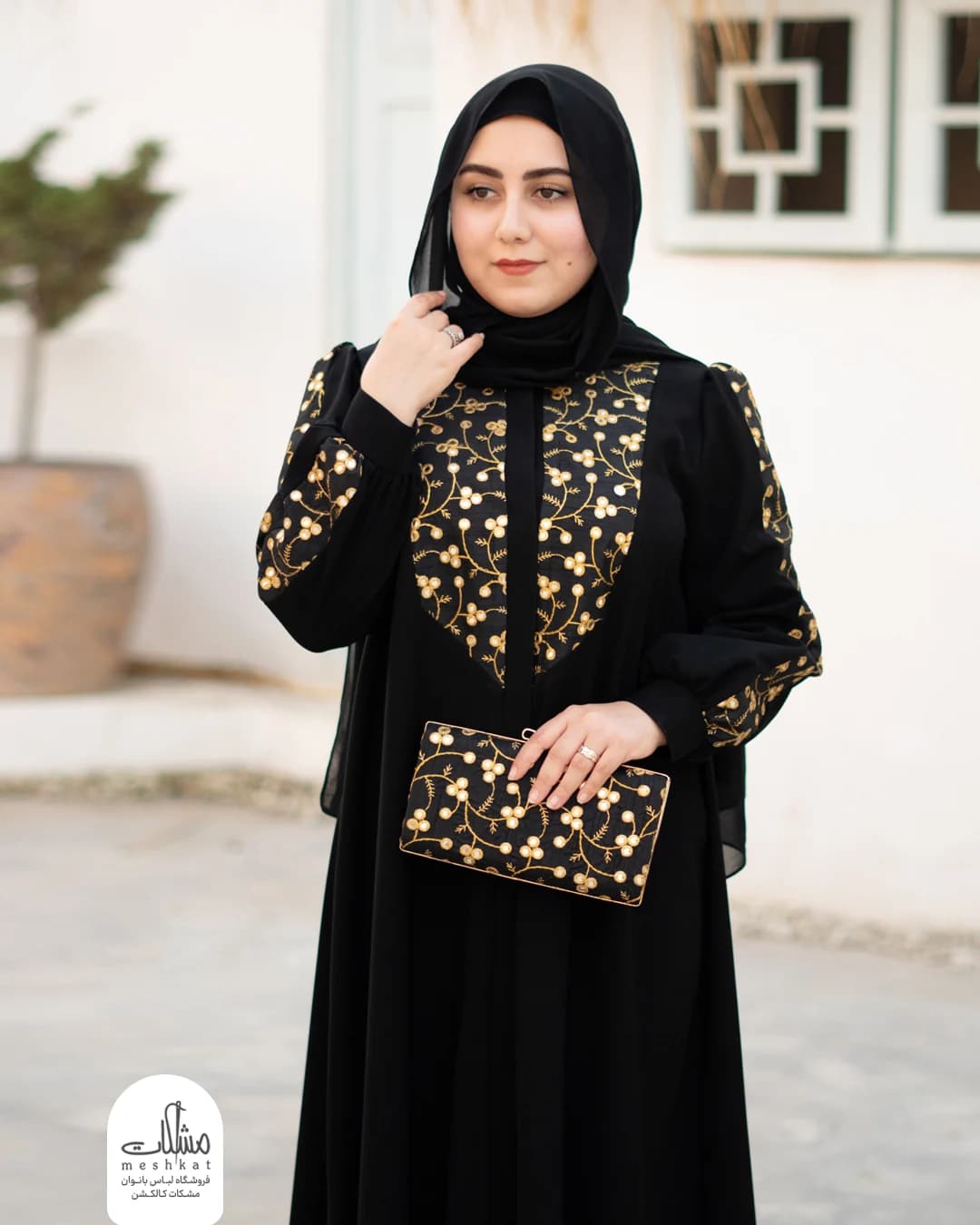 مانتو عبایی زردخت