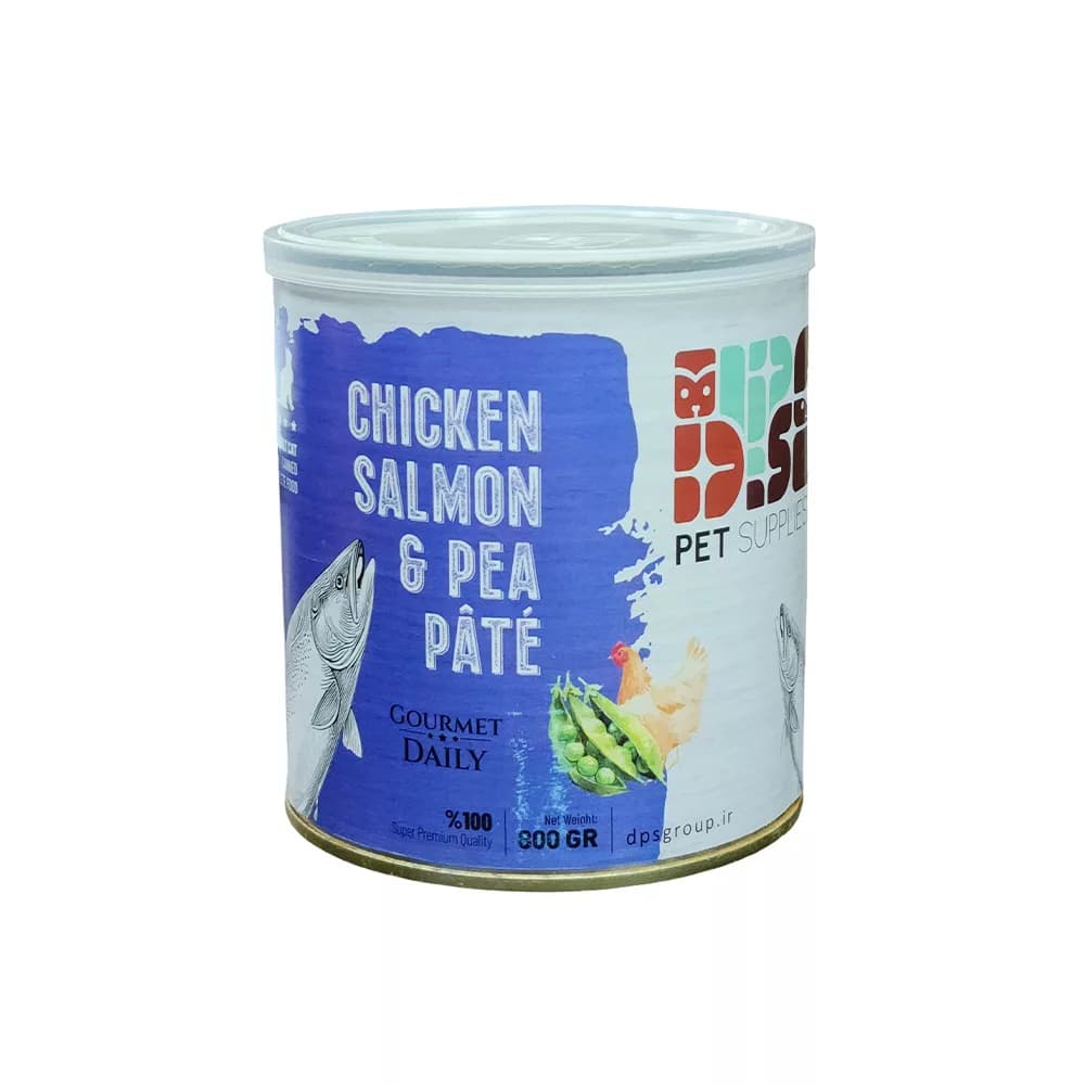 کنسرو سوپرپریمیوم گربه دیپیاس با طعم مرغ، سالمون و نخودفرنگی – 800 گرم — تصویر ۲