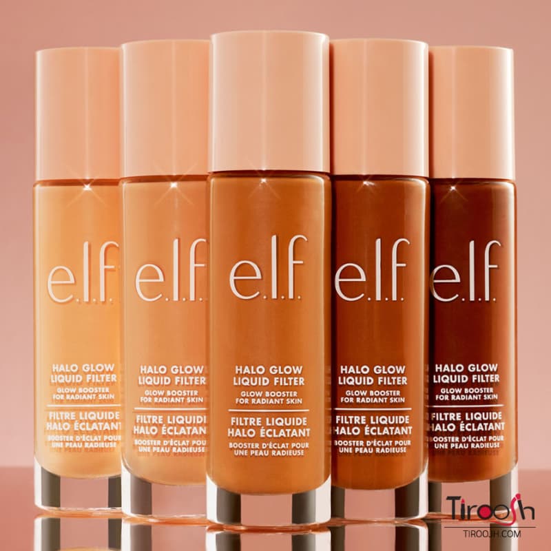 کرم پودر الف e.l.f. Halo Glow Liquid Filter — تصویر ۶