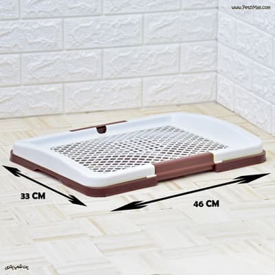 سینی تعلیم ادرار سگ مخصوص داخل آپارتمان سایز متوسط ۳۳ در ۴۶ CM کد ۷۲۲ — تصویر ۲