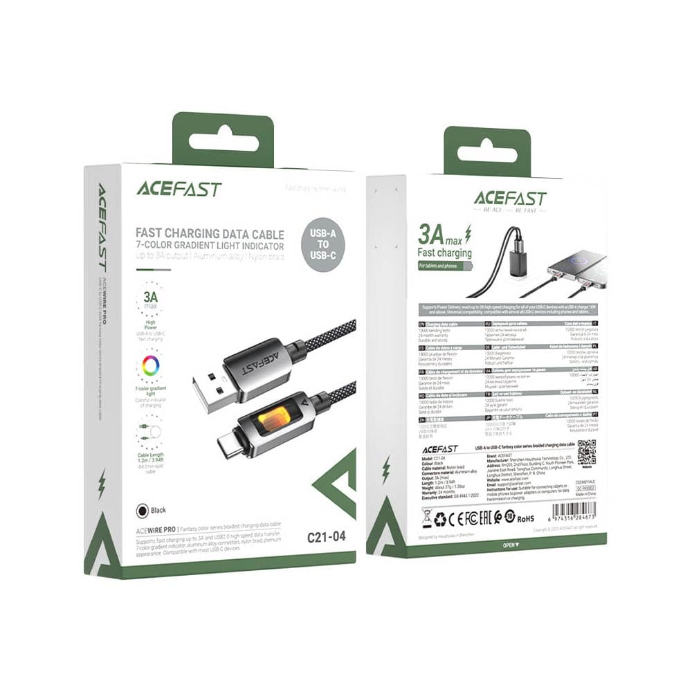 کابل Type-C ایس فست مدل C21-04 طول ۱.۲ متر — تصویر ۷