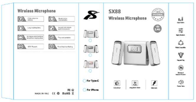 میکروفون یقه ای مدل SX88 — تصویر ۱۲