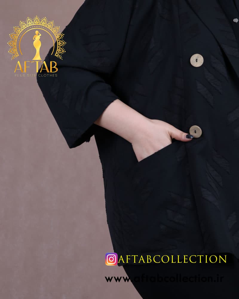 مانتو لنین کسمه سایزبزرگ 6977 — تصویر ۴