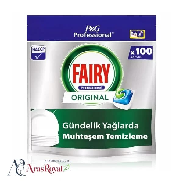 قرص ماشین ظرفشویی فیری Fairy مدل Original بسته 100 عددی — تصویر ۳