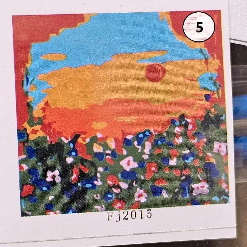 بوم رنگ آمیزی با اعداد سایز 20*20 — تصویر ۶