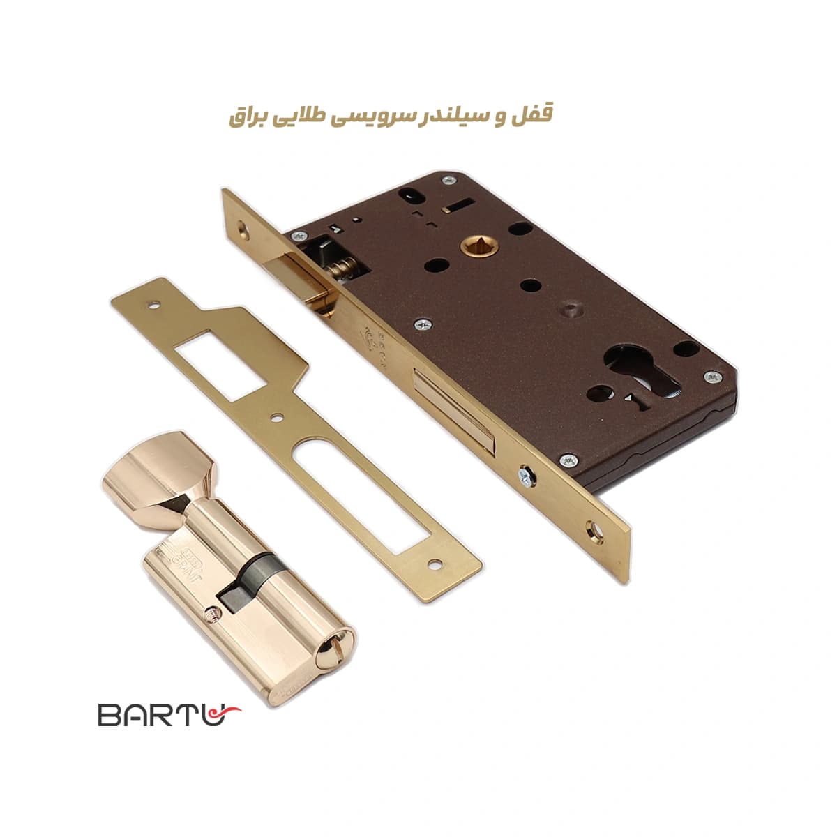 مجموعه قفل و سیلندر سرویس و حمام لوکس — تصویر ۳
