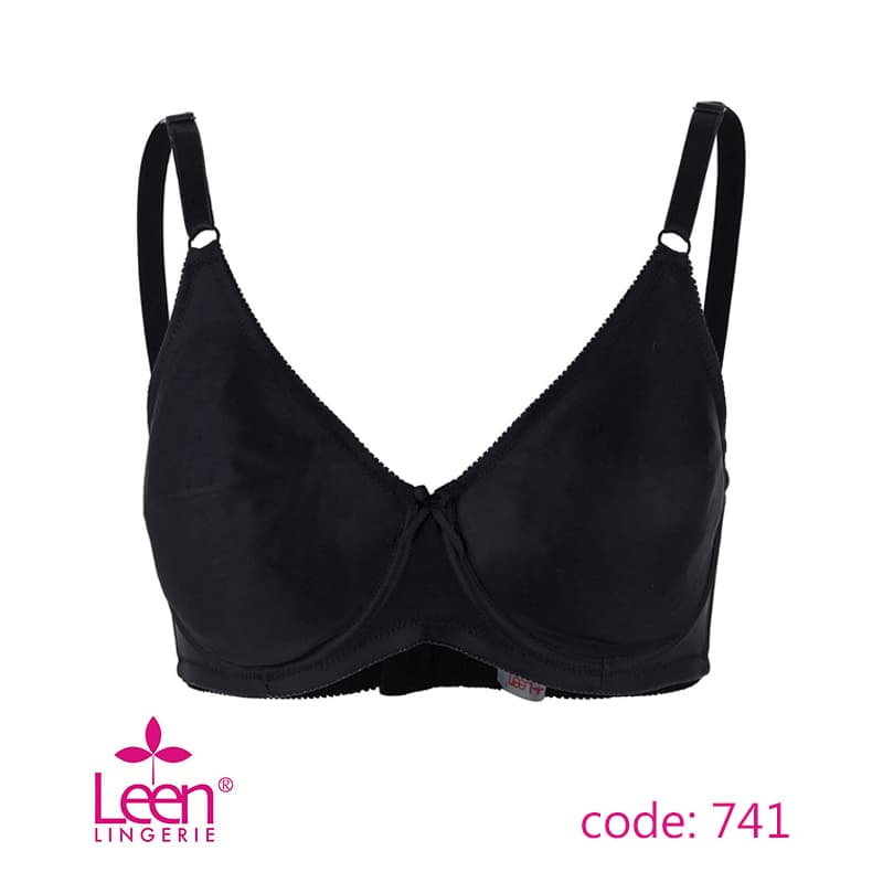 سوتین پرسی فنردار پرلون Leen لین کد 741 مشکی