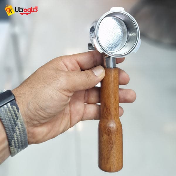 پرتافیلتر ناودونی دسته چوبی یونیک پرسو سایز 51 — تصویر ۹