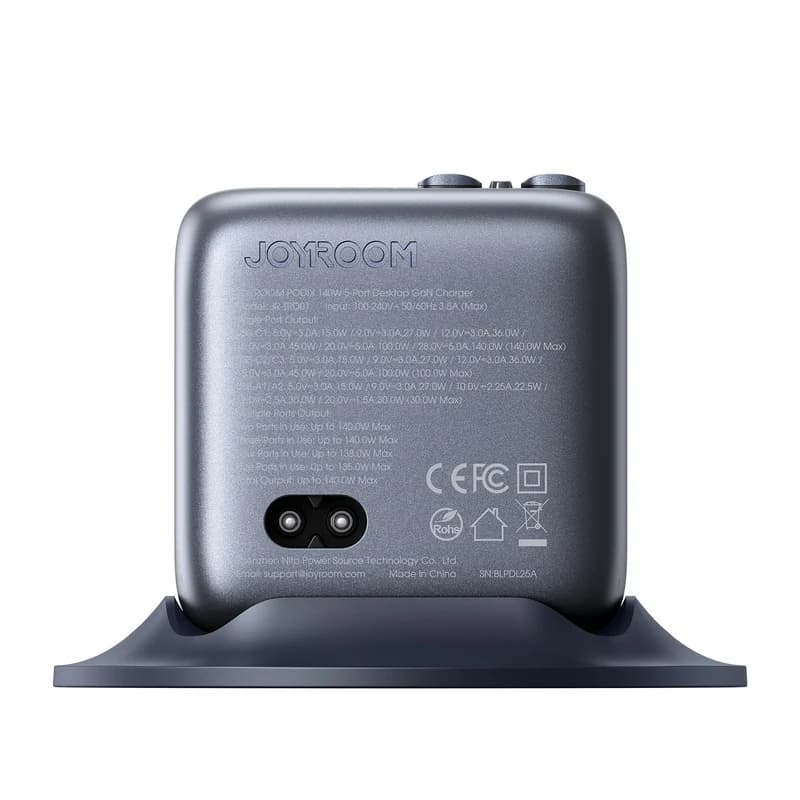 شارژر رومیزی هوشمند جویروم 140 وات مدل JOYROOM JR-TRD01 PODIX دارای نمایشگر — تصویر ۱۱